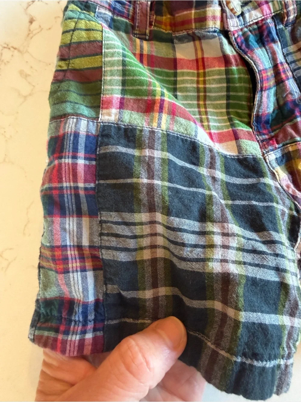Ralph Lauren Madras Plaid Cotton Preppy Shorts / 18 month
